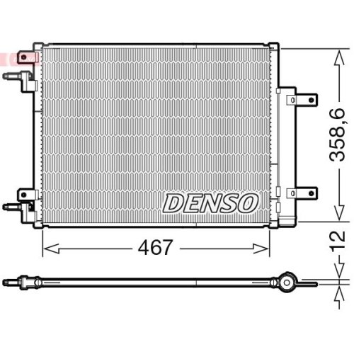 DENSO Kondensator, Klimaanlage