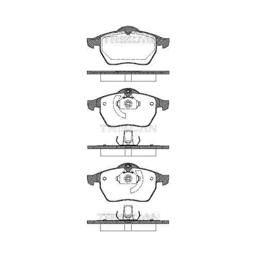 TRISCAN Bremsbelagsatz, Scheibenbremse