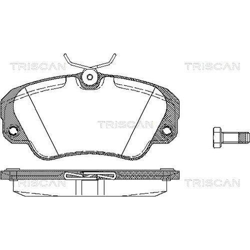 TRISCAN Bremsbelagsatz, Scheibenbremse