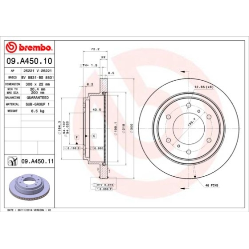 BREMBO Bremsscheibe PRIME LINE - UV Coated