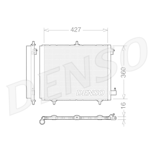DENSO Kondensator, Klimaanlage