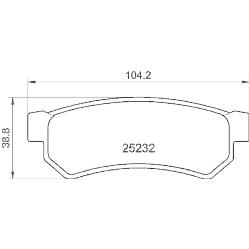 HELLA PAGID Bremsbelagsatz, Scheibenbremse