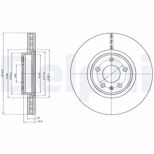 DELPHI Bremsscheibe