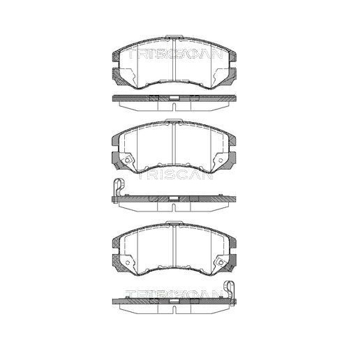 TRISCAN Bremsbelagsatz, Scheibenbremse