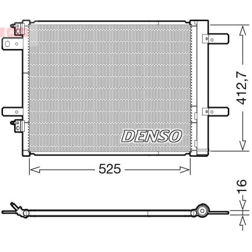 DENSO Kondensator, Klimaanlage