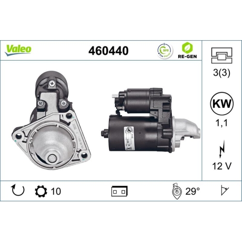 VALEO Starter VALEO RE-GEN AT