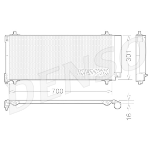 DENSO Kondensator, Klimaanlage