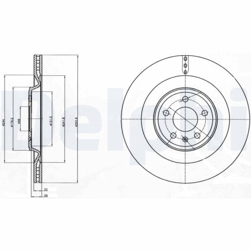 DELPHI Bremsscheibe