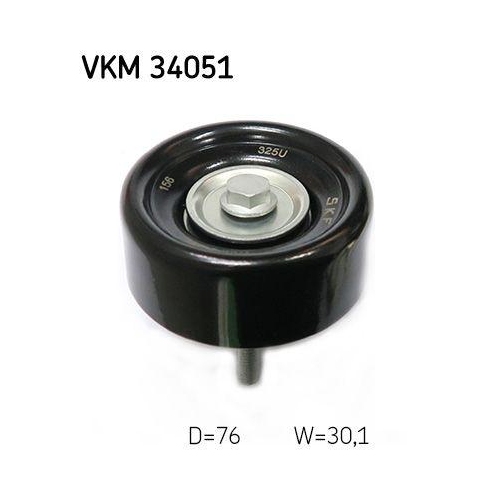 SKF Umlenk-/F&uuml;hrungsrolle, Keilrippenriemen