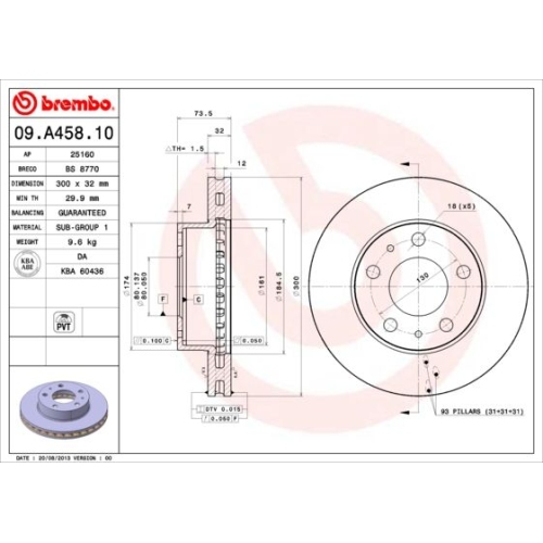 BREMBO Bremsscheibe PRIME LINE