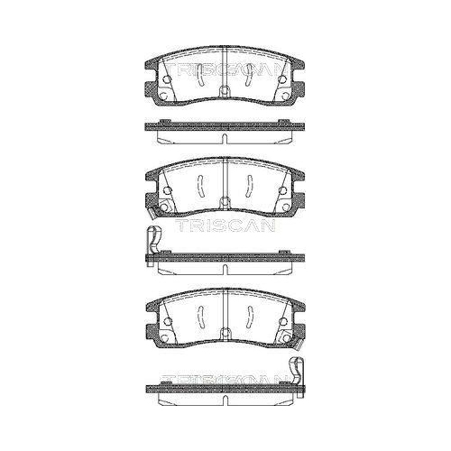 TRISCAN Bremsbelagsatz, Scheibenbremse