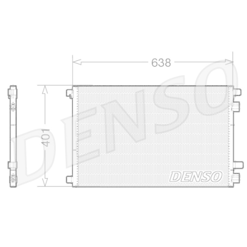 DENSO Kondensator, Klimaanlage