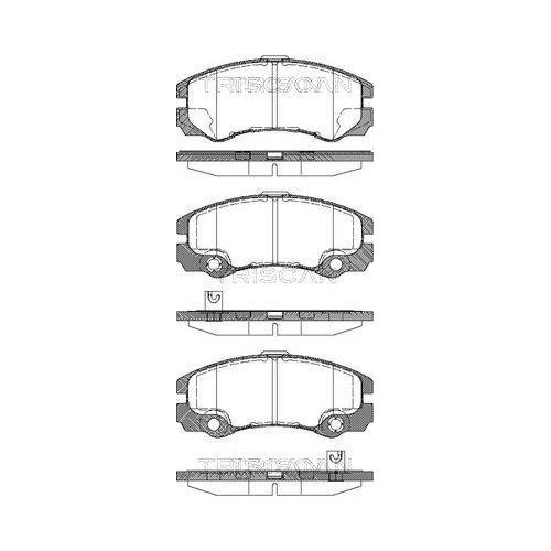 TRISCAN Bremsbelagsatz, Scheibenbremse