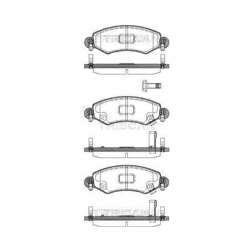 TRISCAN Bremsbelagsatz, Scheibenbremse