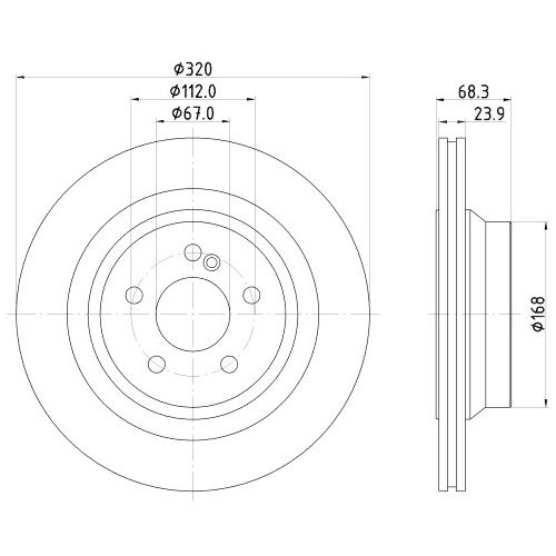 HELLA PAGID Bremsscheibe PRO High Carbon