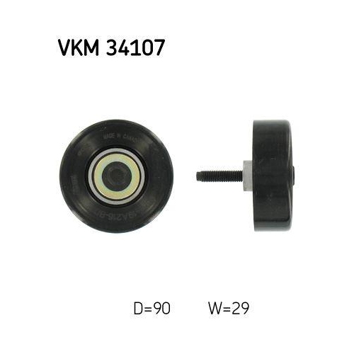 SKF Umlenk-/F&uuml;hrungsrolle, Keilrippenriemen