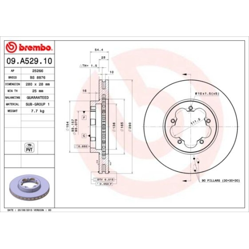 BREMBO Bremsscheibe PRIME LINE