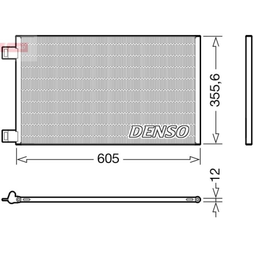 DENSO Kondensator, Klimaanlage