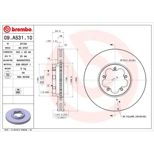 BREMBO Bremsscheibe PRIME LINE