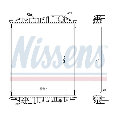 NISSENS Kühler, Motorkühlung