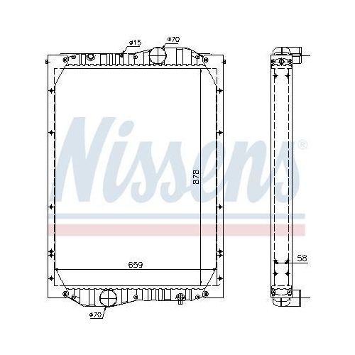 NISSENS Kühler, Motorkühlung