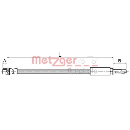 METZGER Bremsschlauch GREENPARTS