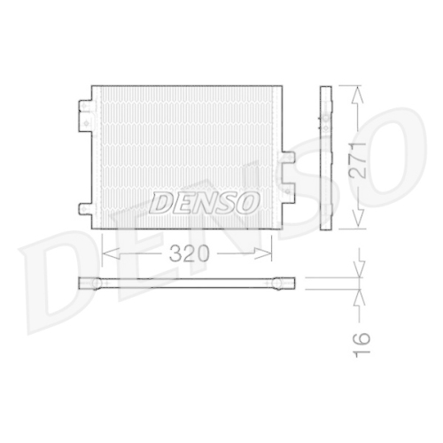 DENSO Kondensator, Klimaanlage
