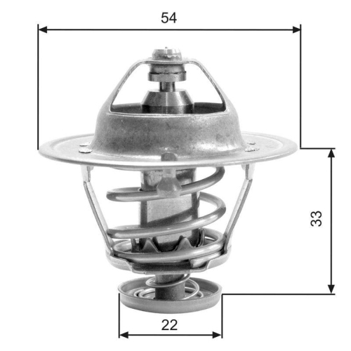 GATES Thermostat, Kühlmittel