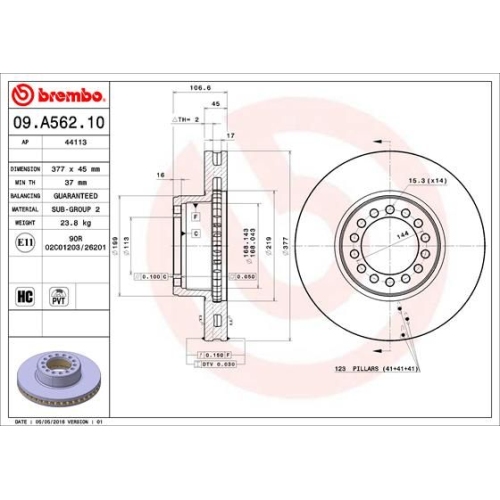 BREMBO Bremsscheibe PRIME LINE