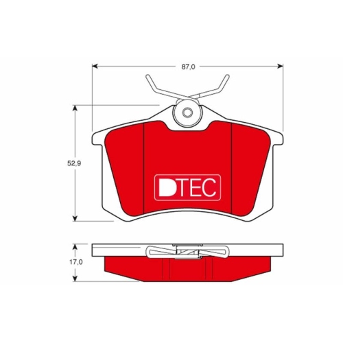 TRW Bremsbelagsatz, Scheibenbremse DTEC COTEC