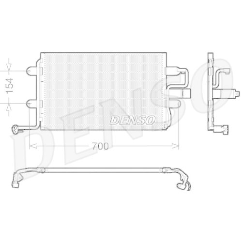 DENSO Kondensator, Klimaanlage