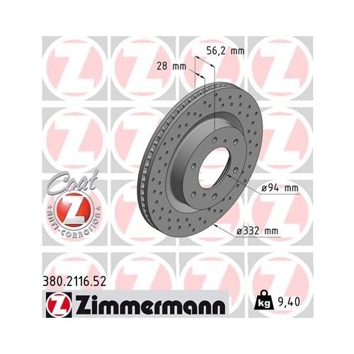 ZIMMERMANN Bremsscheibe SPORT Z