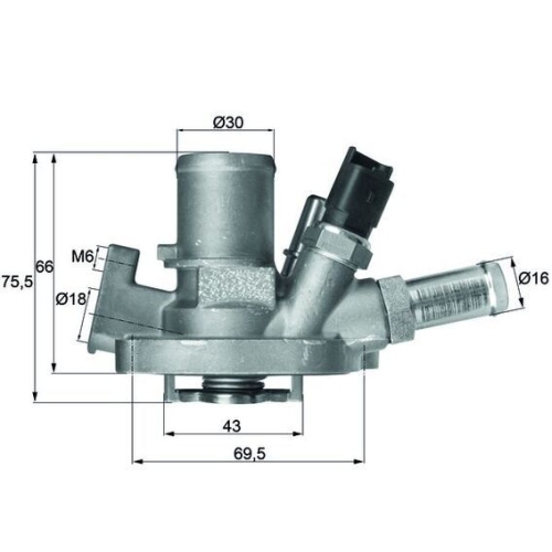 MAHLE Thermostat, Kühlmittel BEHR