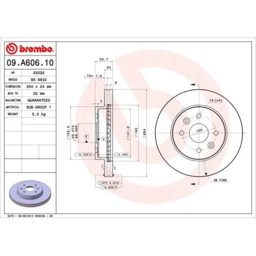 BREMBO Bremsscheibe PRIME LINE