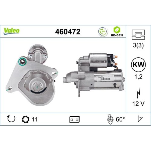 VALEO Starter VALEO RE-GEN AT