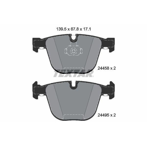 TEXTAR Bremsbelagsatz, Scheibenbremse Q+