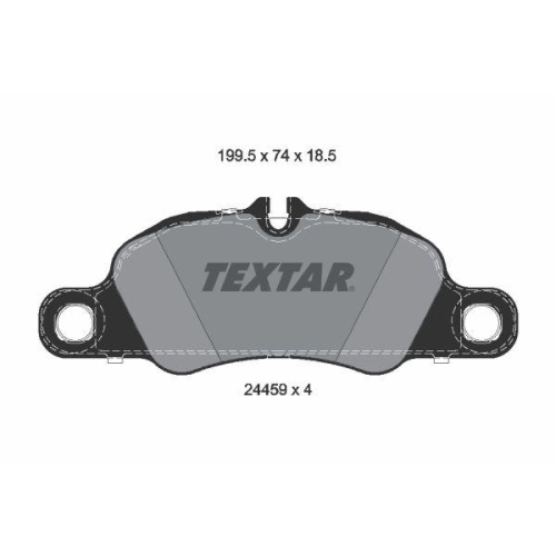 TEXTAR Bremsbelagsatz, Scheibenbremse