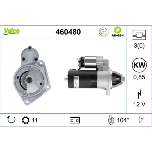 VALEO Starter VALEO RE-GEN AT