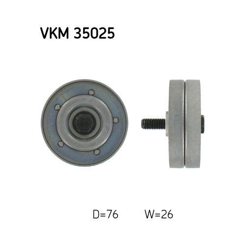 SKF Umlenk-/F&uuml;hrungsrolle, Keilrippenriemen