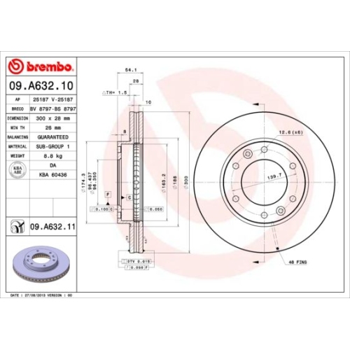 BREMBO Bremsscheibe PRIME LINE - UV Coated