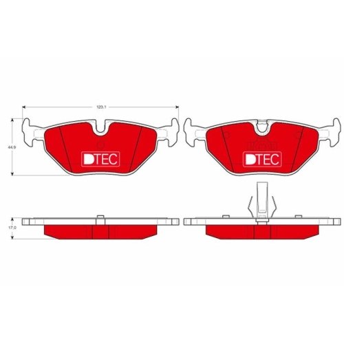 TRW Bremsbelagsatz, Scheibenbremse DTEC COTEC