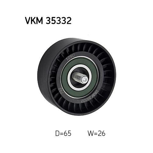 SKF Umlenk-/Führungsrolle, Keilrippenriemen