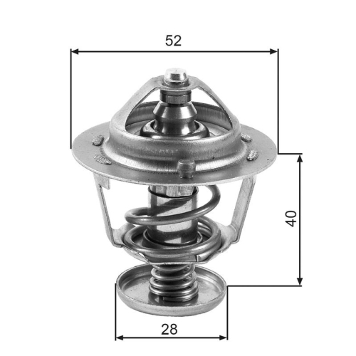 GATES Thermostat, Kühlmittel