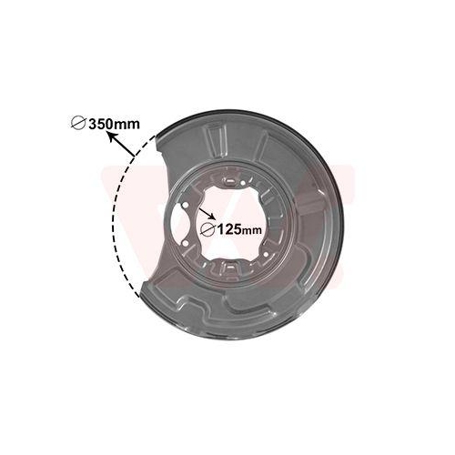 VAN WEZEL Spritzblech, Bremsscheibe