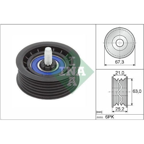 Schaeffler INA Umlenk-/Führungsrolle, Keilrippenriemen