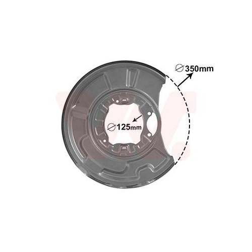 VAN WEZEL Spritzblech, Bremsscheibe