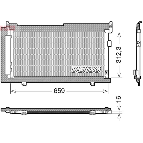 DENSO Kondensator, Klimaanlage