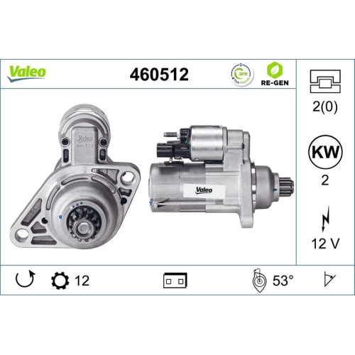 VALEO Starter VALEO RE-GEN AT