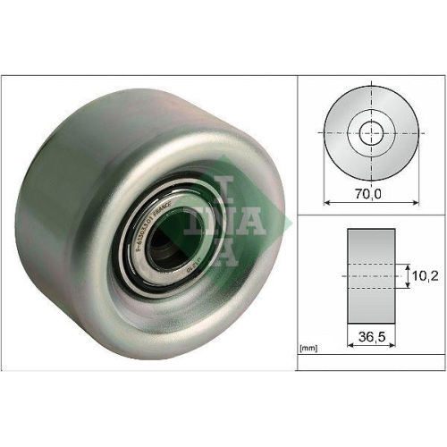 Schaeffler INA Umlenk-/F&uuml;hrungsrolle, Keilrippenriemen