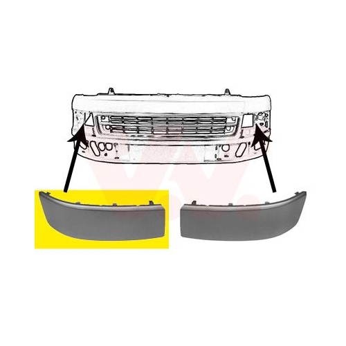 VAN WEZEL Zier-/Schutzleiste, Stoßfänger